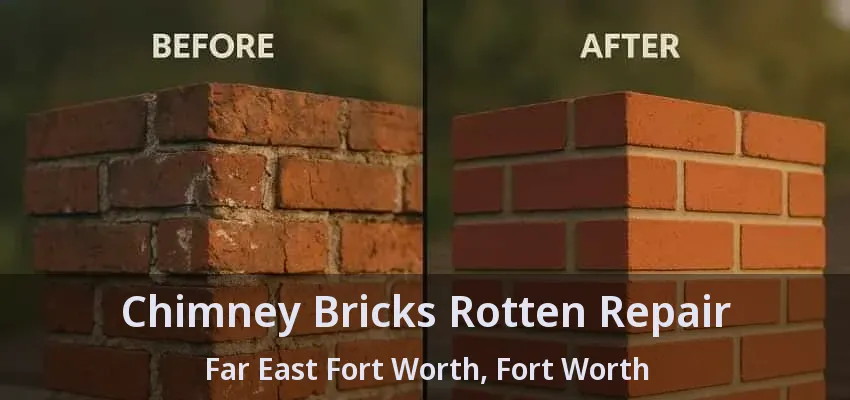 Chimney Bricks Rotten Repair Far East Fort Worth, Fort Worth - TX