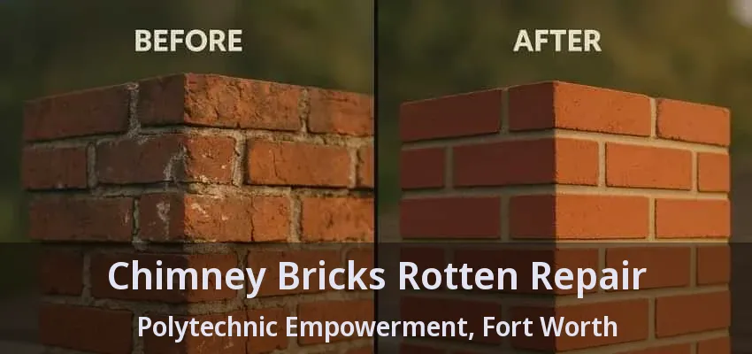 Chimney Bricks Rotten Repair Polytechnic Empowerment, Fort Worth - TX