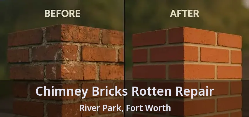 Chimney Bricks Rotten Repair River Park, Fort Worth - TX