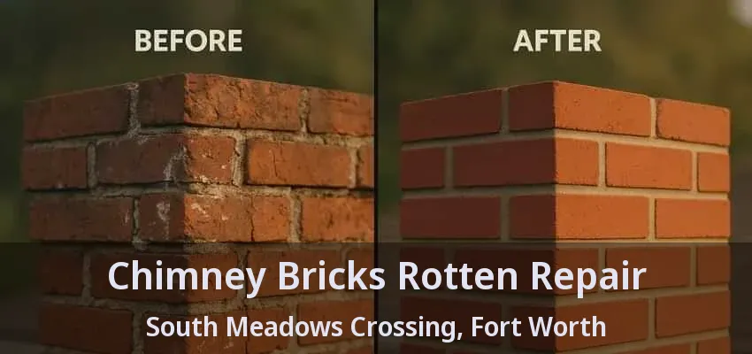 Chimney Bricks Rotten Repair South Meadows Crossing, Fort Worth - TX