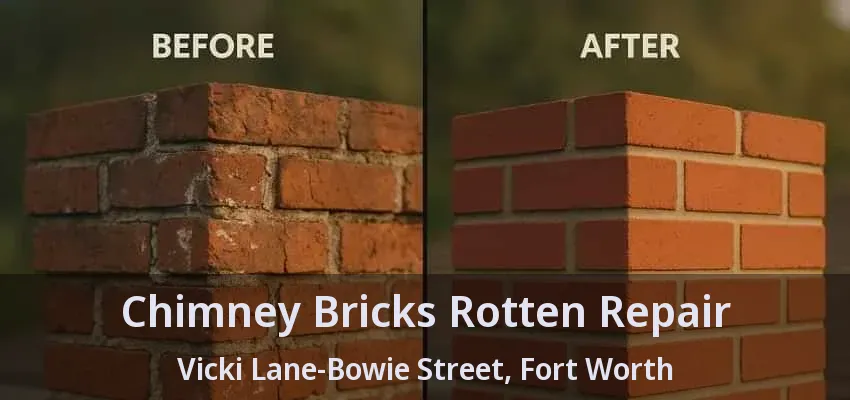 Chimney Bricks Rotten Repair Vicki Lane-Bowie Street, Fort Worth - TX