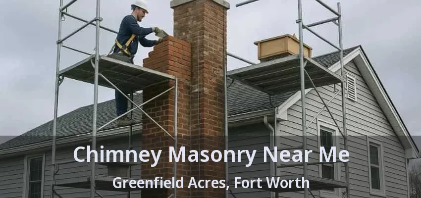 Chimney Masonry Near Me Greenfield Acres, Fort Worth - TX