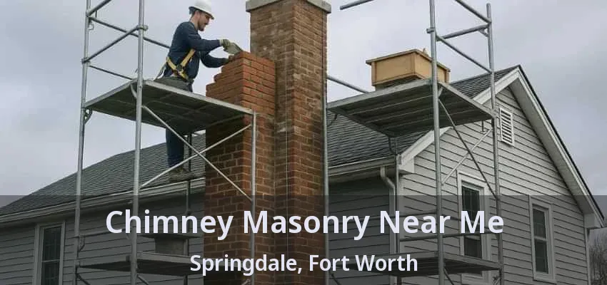 Chimney Masonry Near Me Springdale, Fort Worth - TX