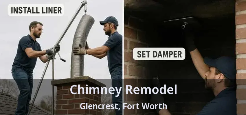Chimney Remodel Glencrest, Fort Worth - TX
