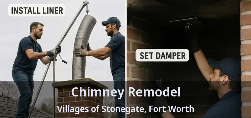 Chimney Remodel Villages of Stonegate, Fort Worth - TX