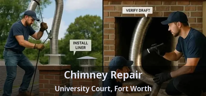 Chimney Repair University Court, Fort Worth - TX