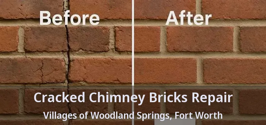 Cracked Chimney Bricks Repair Villages of Woodland Springs, Fort Worth - TX