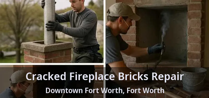 Cracked Fireplace Bricks Repair Downtown Fort Worth, Fort Worth - TX