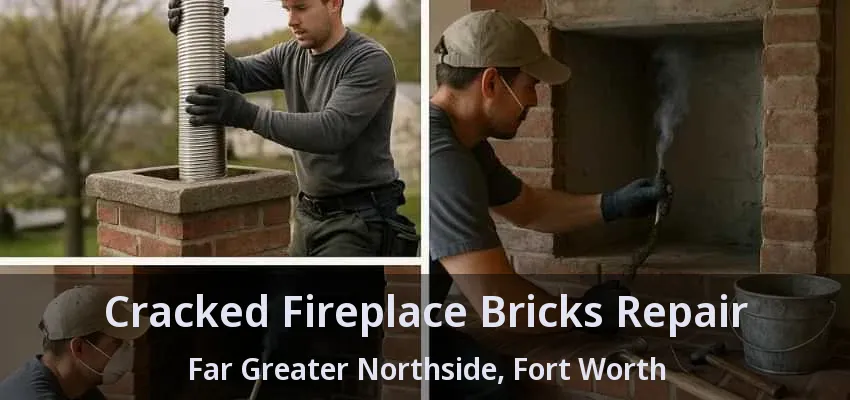 Cracked Fireplace Bricks Repair Far Greater Northside, Fort Worth - TX