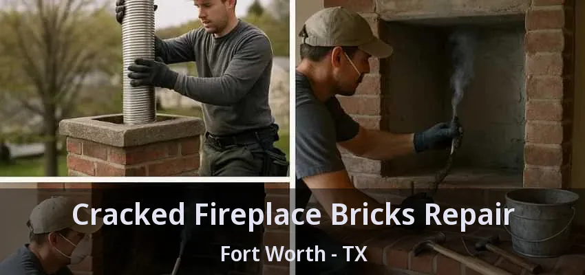 Cracked Fireplace Bricks Repair Fort Worth - TX