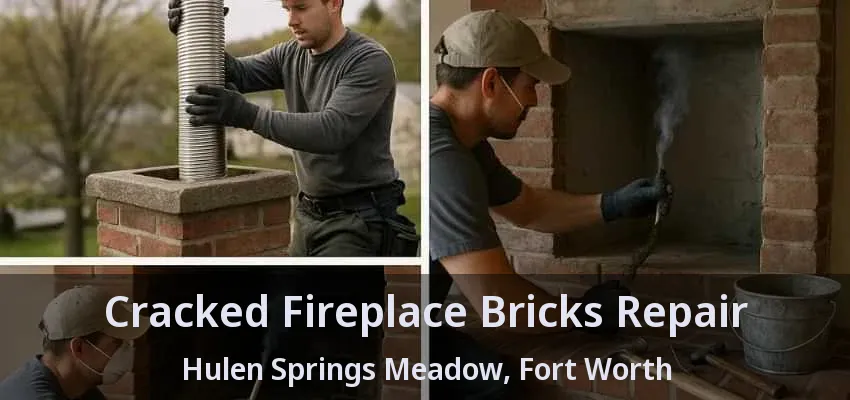 Cracked Fireplace Bricks Repair Hulen Springs Meadow, Fort Worth - TX
