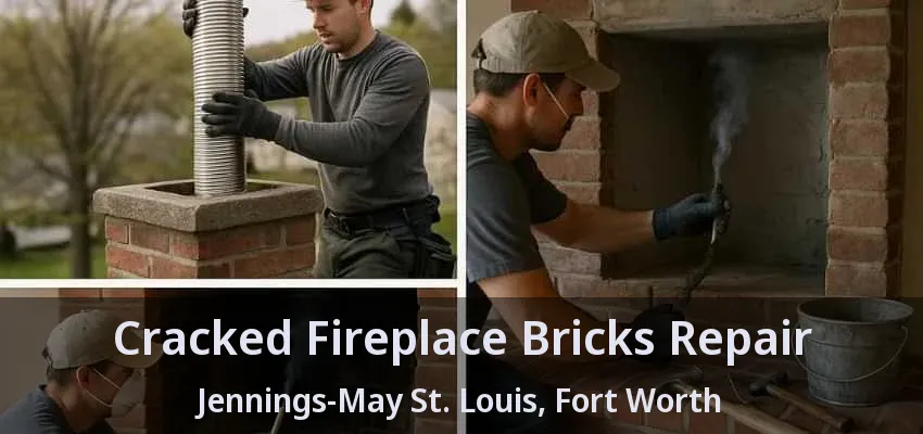 Cracked Fireplace Bricks Repair Jennings-May St. Louis, Fort Worth - TX
