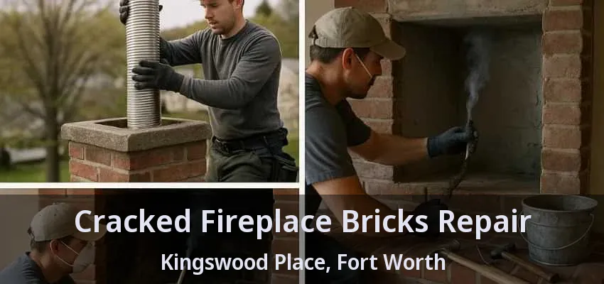 Cracked Fireplace Bricks Repair Kingswood Place, Fort Worth - TX