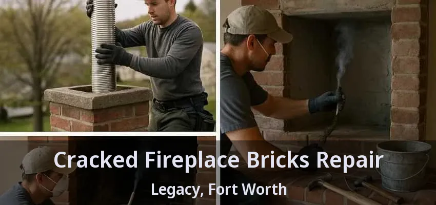 Cracked Fireplace Bricks Repair Legacy, Fort Worth - TX