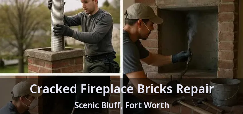 Cracked Fireplace Bricks Repair Scenic Bluff, Fort Worth - TX