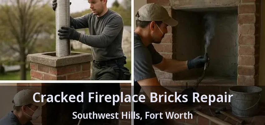 Cracked Fireplace Bricks Repair Southwest Hills, Fort Worth - TX
