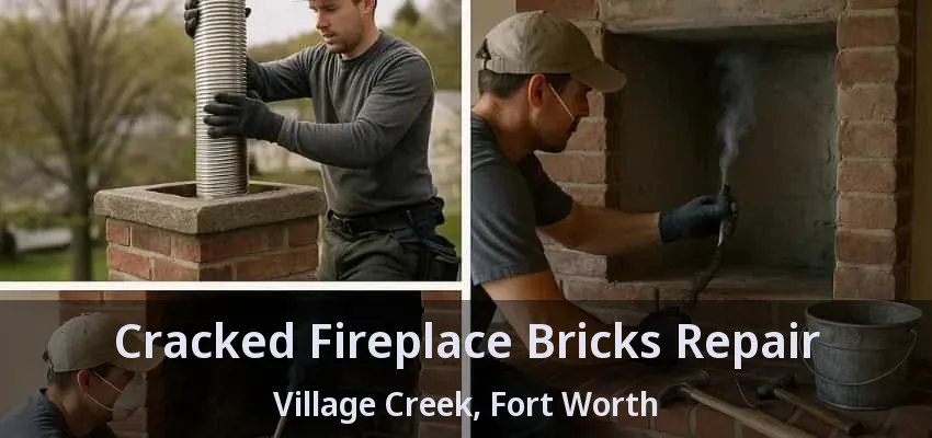 Cracked Fireplace Bricks Repair Village Creek, Fort Worth - TX