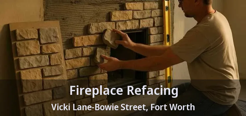 Fireplace Refacing Vicki Lane-Bowie Street, Fort Worth - TX