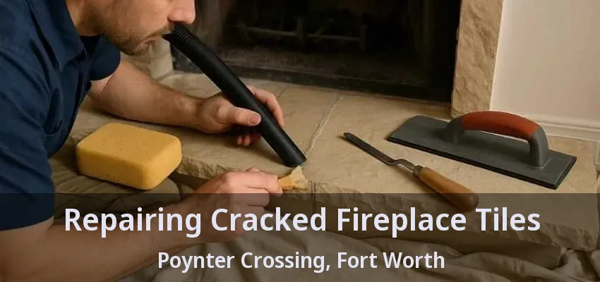 Repairing Cracked Fireplace Tiles Poynter Crossing, Fort Worth - TX