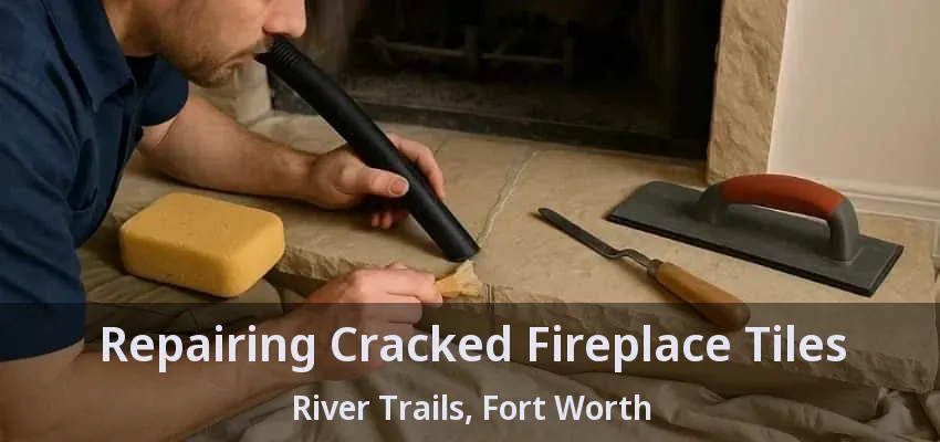Repairing Cracked Fireplace Tiles River Trails, Fort Worth - TX