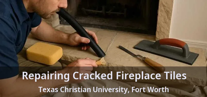 Repairing Cracked Fireplace Tiles Texas Christian University, Fort Worth - TX