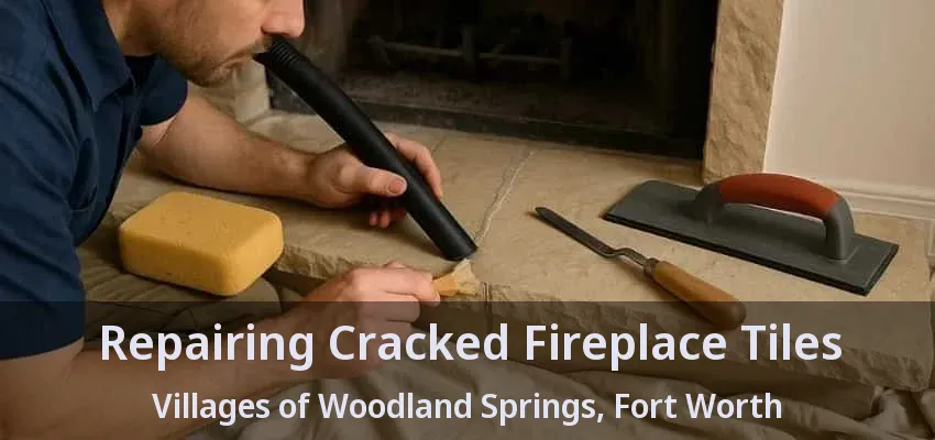 Repairing Cracked Fireplace Tiles Villages of Woodland Springs, Fort Worth - TX