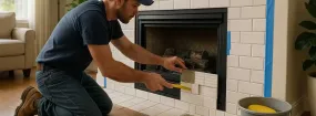 Repairing Cracked Fireplace Tiles Fort Worth